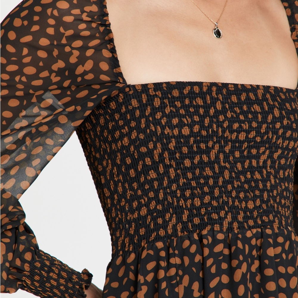 O.P.T Classic Smocked Maxi Dress